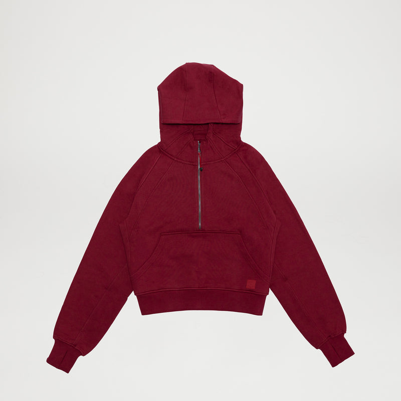 Women’s 100% Organic Cotton Half-Zip Hoodie