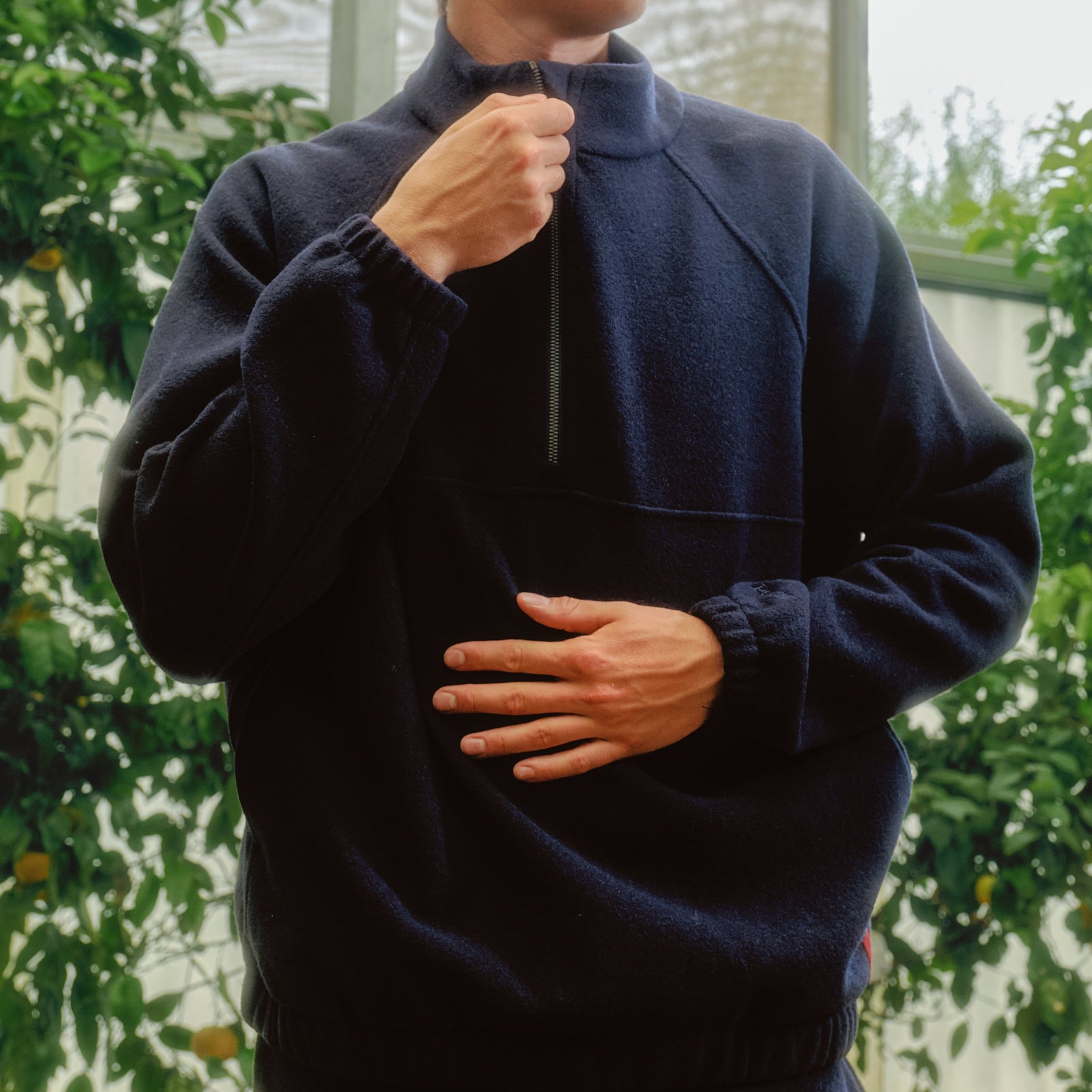 CoolBlend™ Zip Neck Jumper